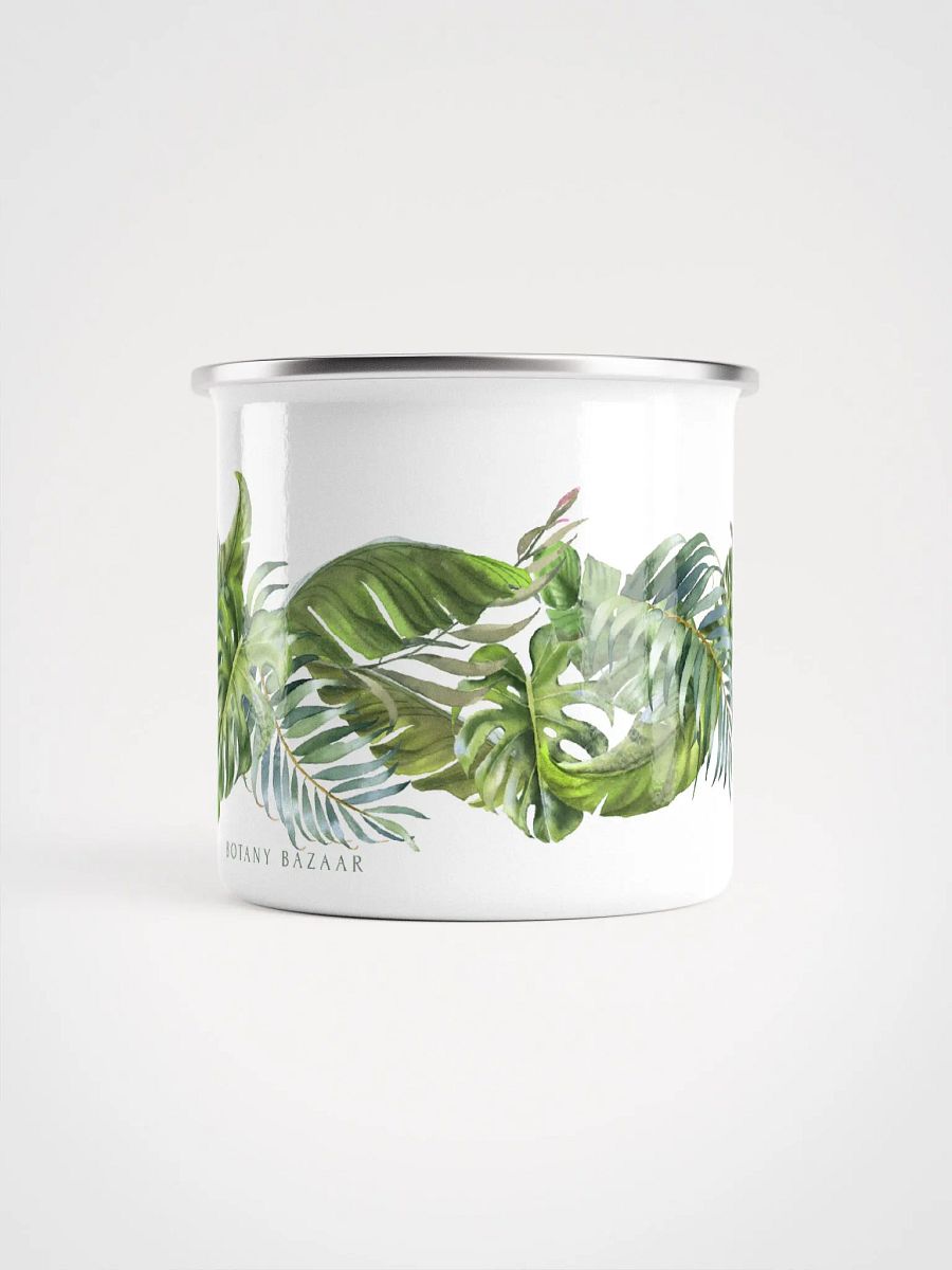 Tropical Leaves Enamel Camping Mug product image (2)