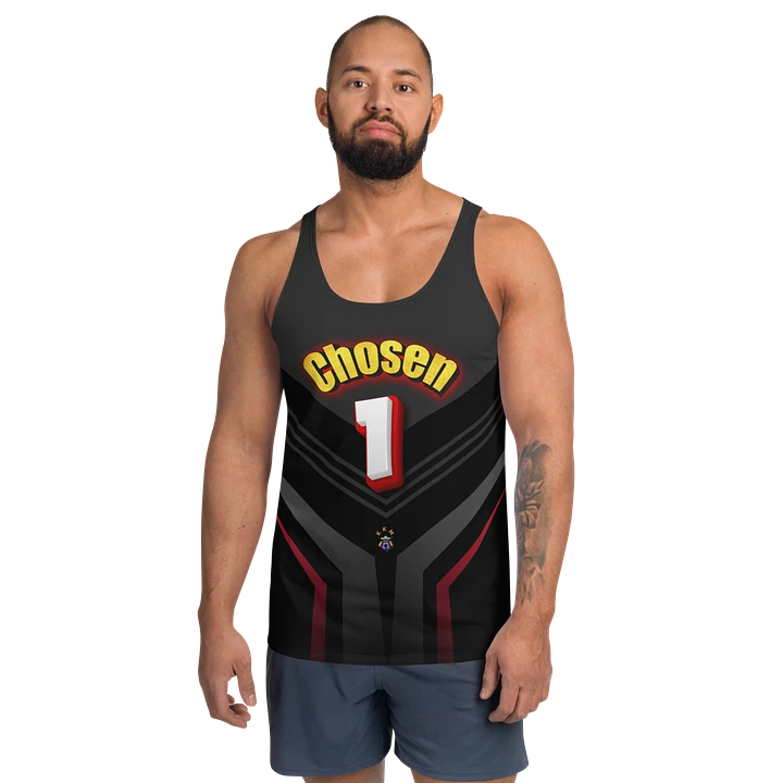 Chosen 1 Black and Red Men's Tank-top product image (1)
