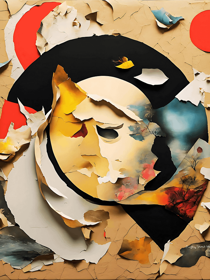 Paper Collection | Between Reality and Imagination-2 | Canvas Art Painting product image (1)