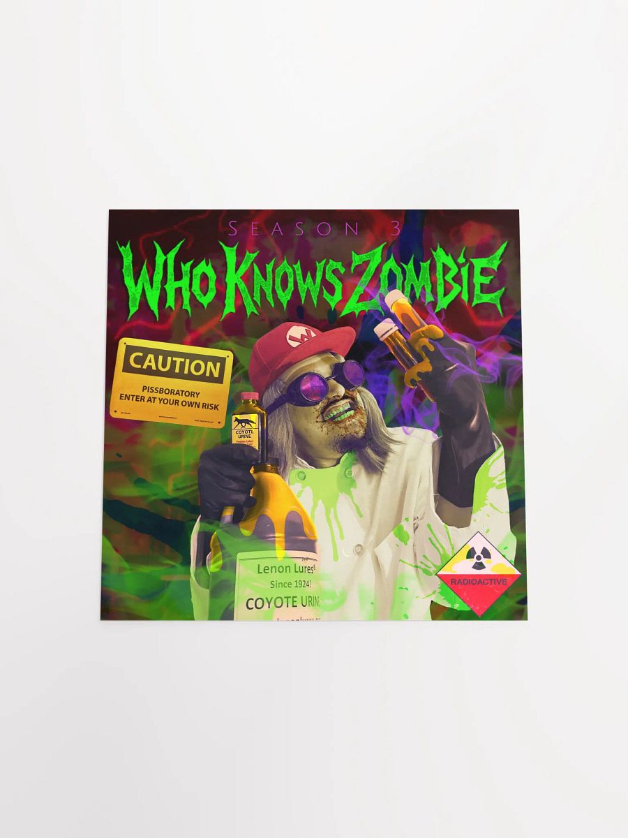 WhoKnowsZombie - The Scientist Poster product image (4)