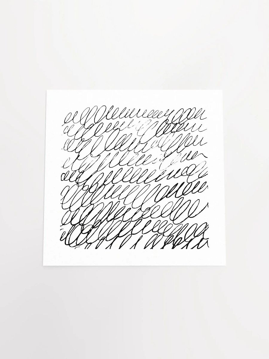 Abstract Black Scribble Minimalist Line Art Print product image (20)