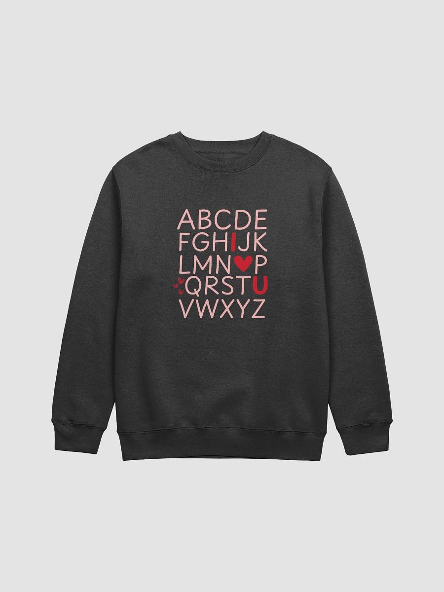 Alphabet ‘I ❤️ U’ Teacher Sweatshirt product image (4)