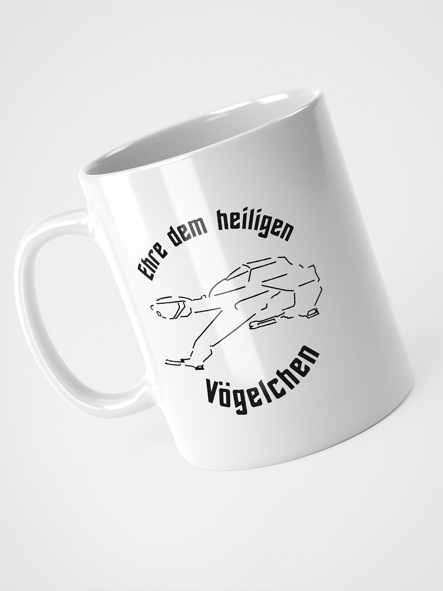 Ehre dem Vögelchen - Tasse weiß product image (3)