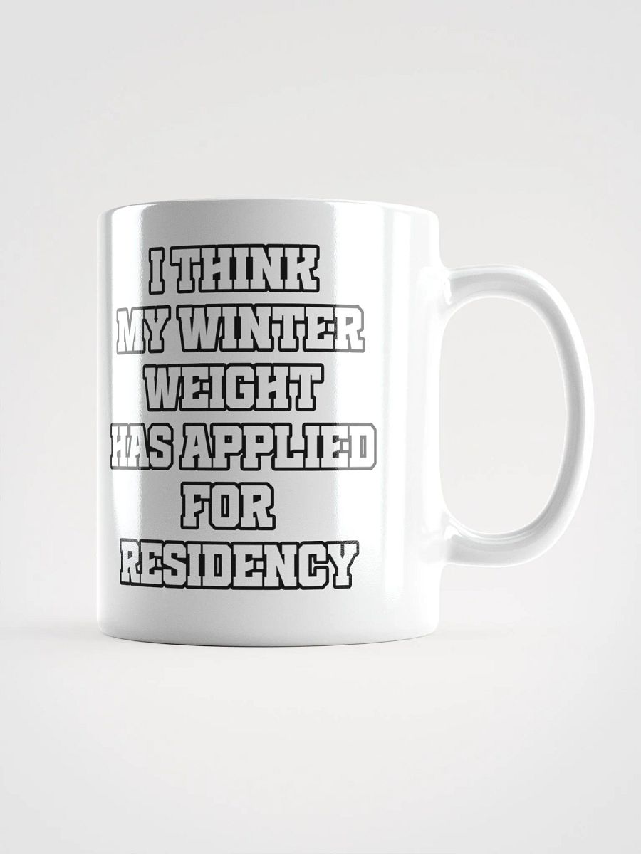 I Think My Winter Weight Has Applied For Residency White Mug product image (5)