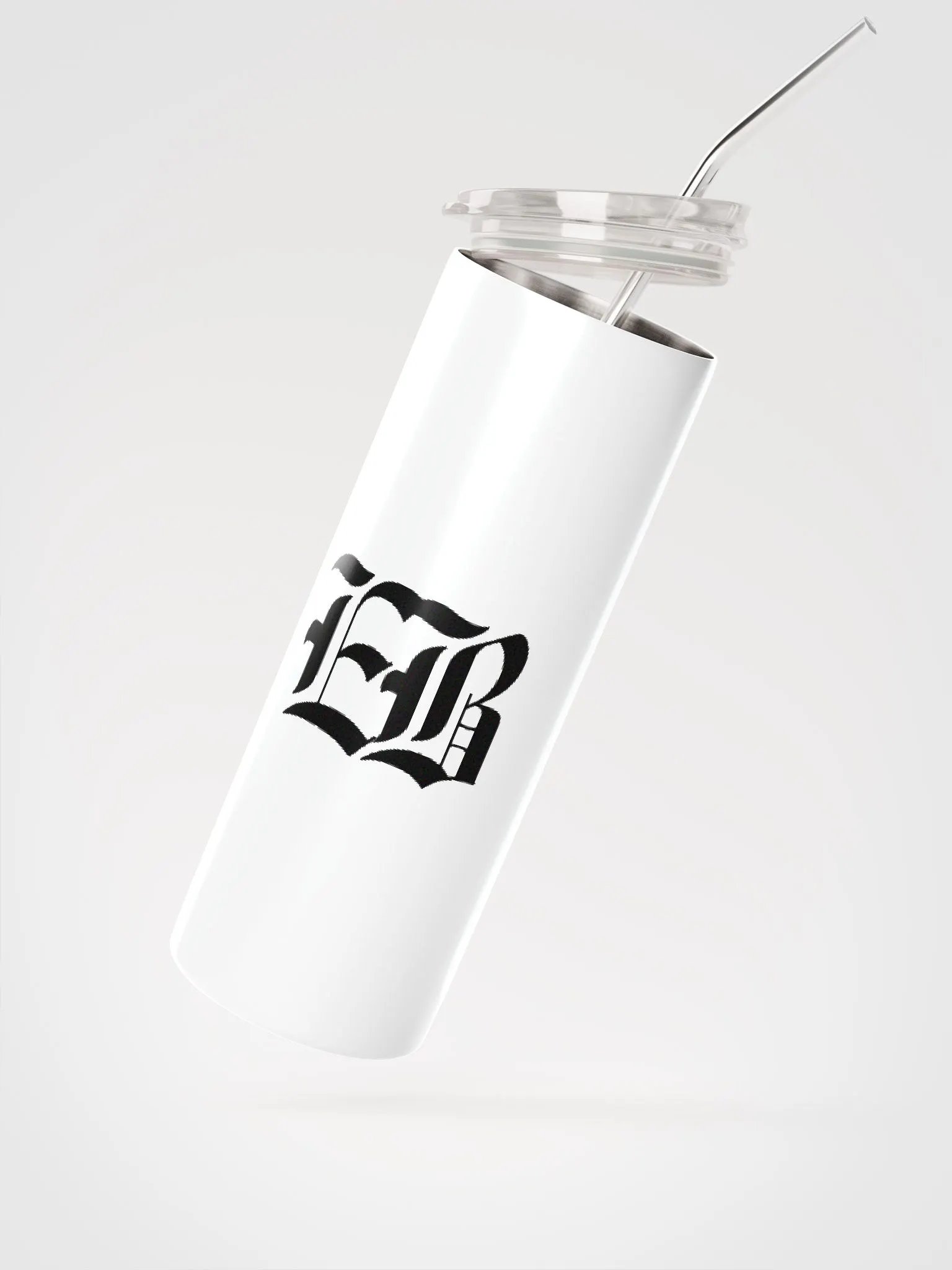 Classy: EB White cup with straw product image (2)