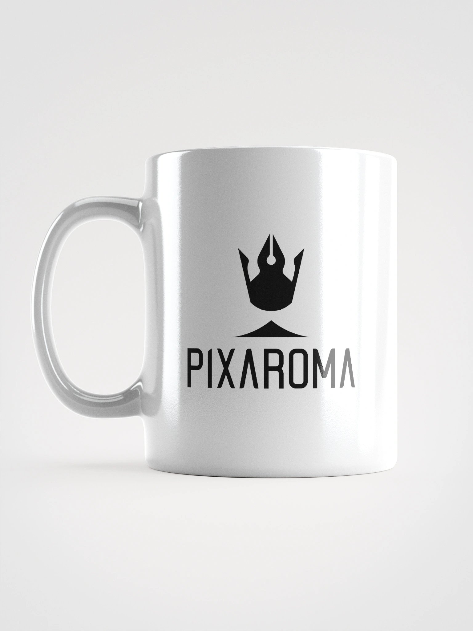 Pixaroma Black Logo White Mug product image (11)