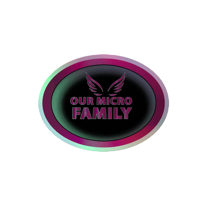Our Micro Family Holographic Adventure Sticker product image (2)