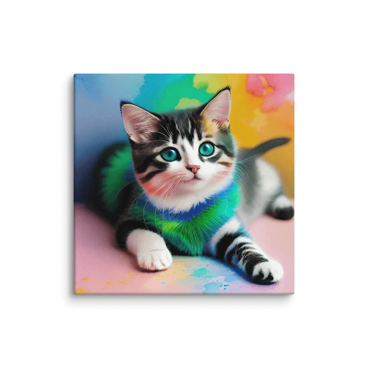 Cute Cat Digital Painting - v13 product image (1)