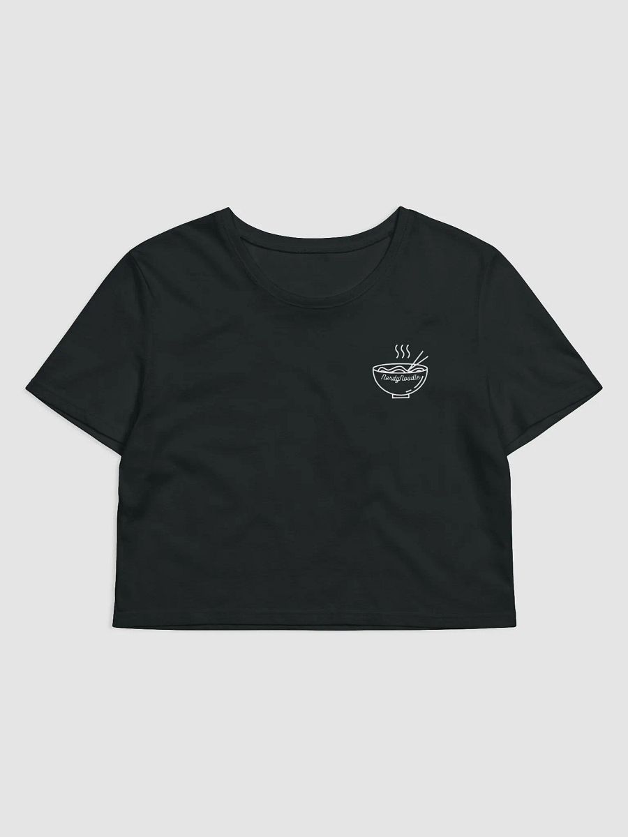 Simplistic NerdyNoodle Emblem Cropped Tee (Black) product image (1)