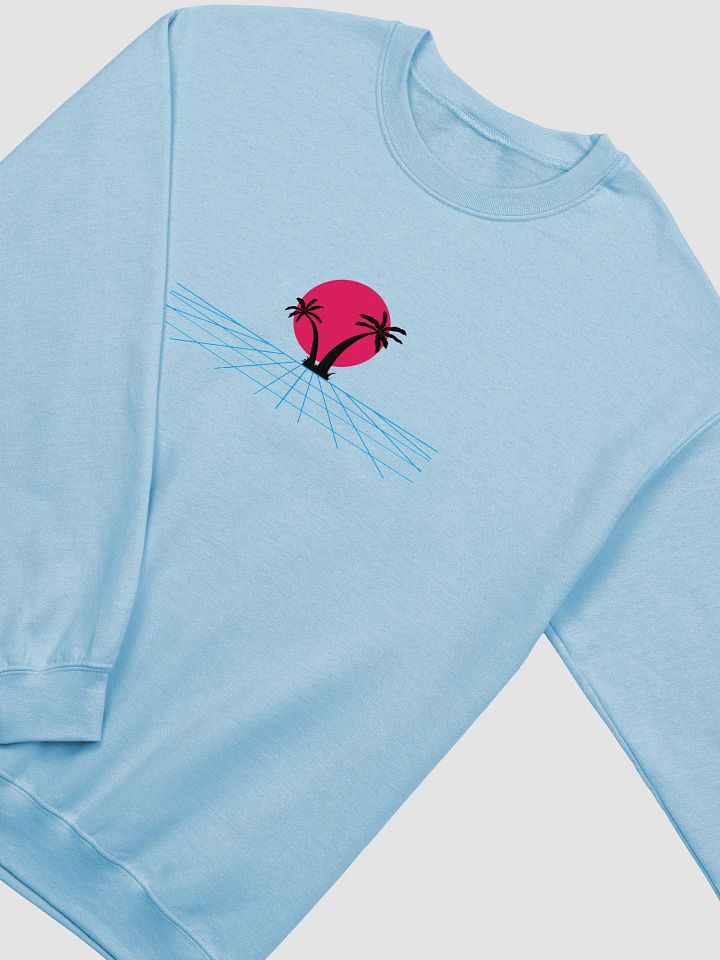 Retro Sunset Palm Trees Crewneck product image (2)