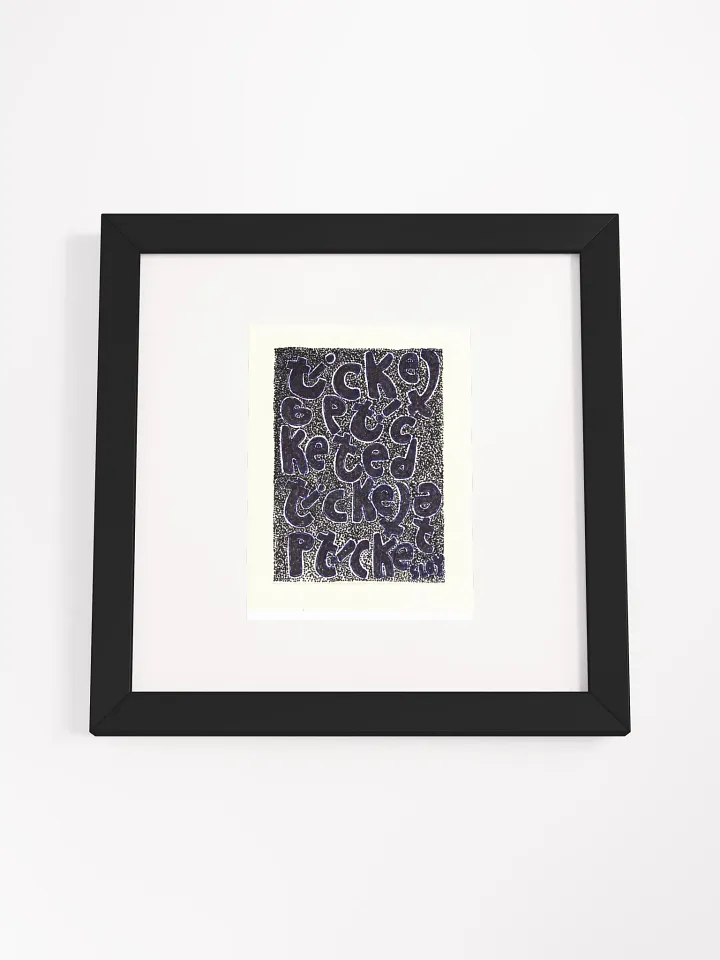 ticketed Panel Card Print Framed product image (2)