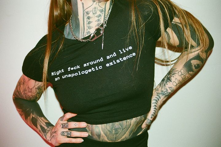 Might F Around Crop Top product image (2)