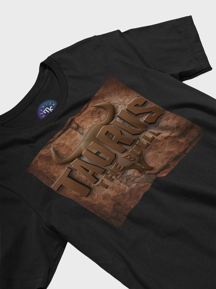 Unisex Taurus Zodiac T-Shirt - Rustic Bull Design with 'TAURUS THE BULL' Text product image (5)