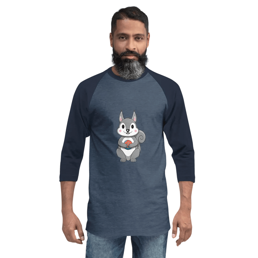 Playful Squirrel Raglan Tee product image (2)