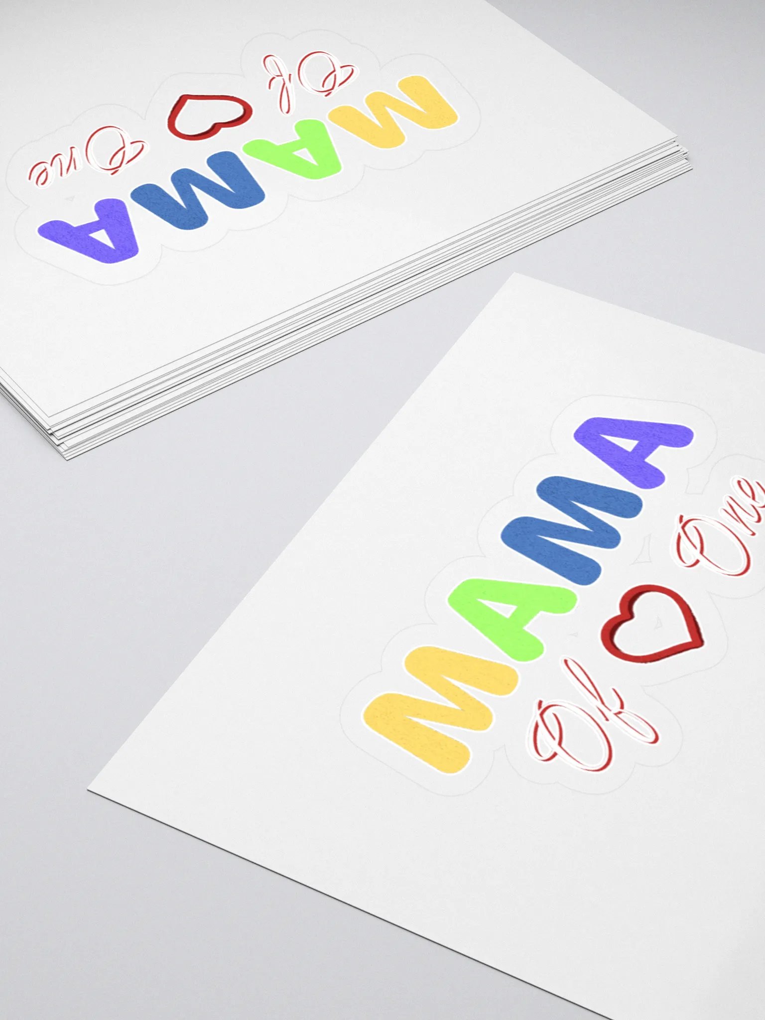 Mama of One - Loving Family Design Sticker product image (4)