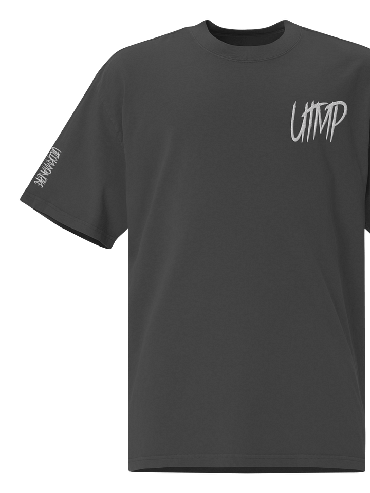 Premium Oversized Faded T-Shirt - Stitched White UTMP Logo product image (1)