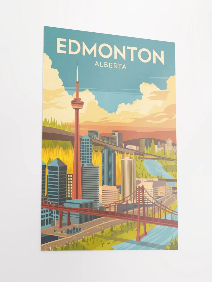 Edmonton Alberta Cityscape Premium Poster product image (2)