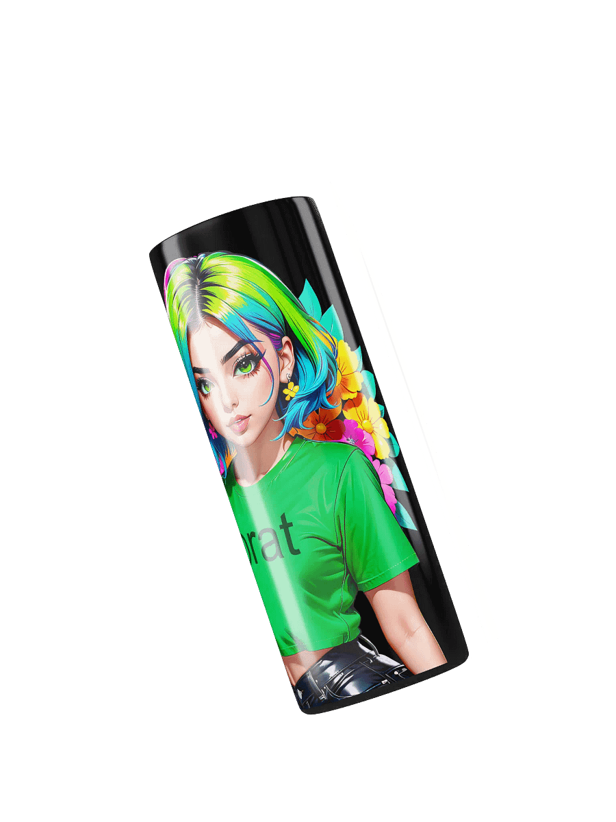 Brat 20 oz Skinny Stainless Steel Tumbler - Black - Brat Life v1 product image (5)