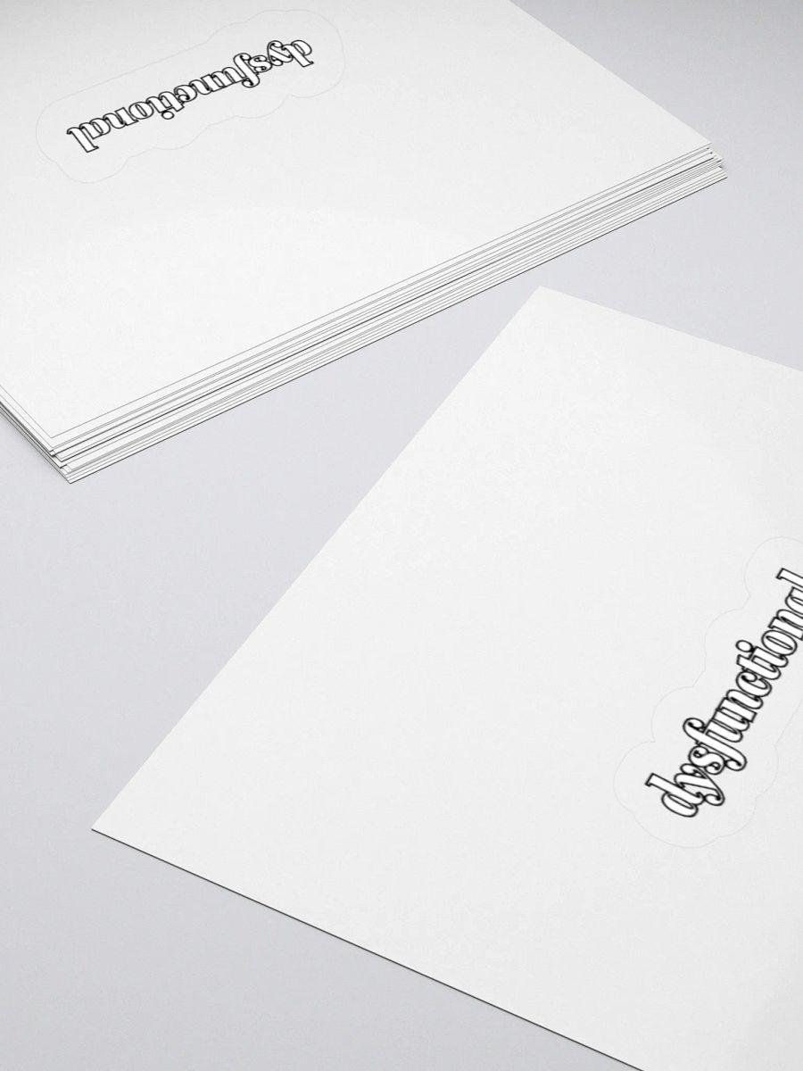dysfunctional. Sticker product image (4)