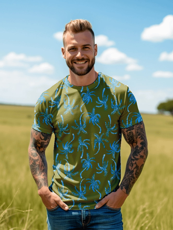 Neon Palmtree | Men´s Athletic T-Shirt product image (1)