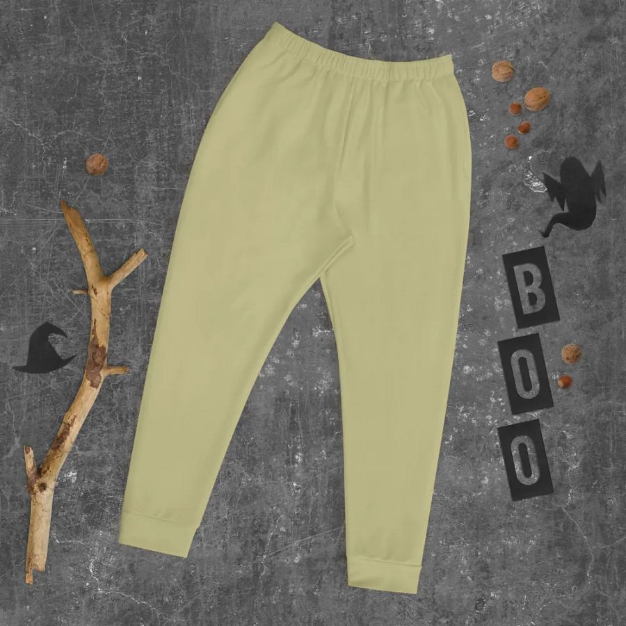Plain Medium Yellow True Summer Recycled Polyester Premium Men's Joggers by Treasure Pie product image (9)