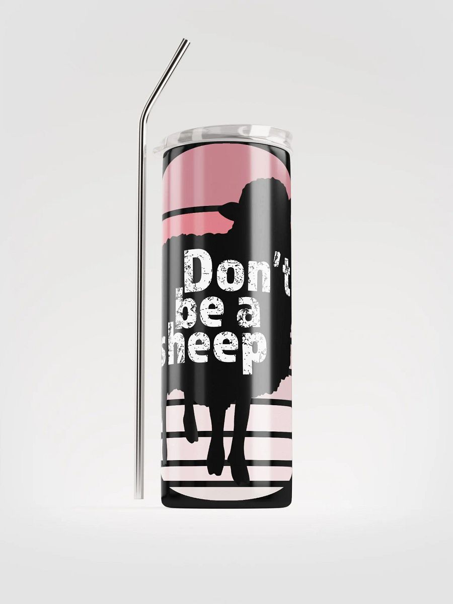 Unique Stainless Steel Tumbler - 'Don't Be a Sheep' product image (2)