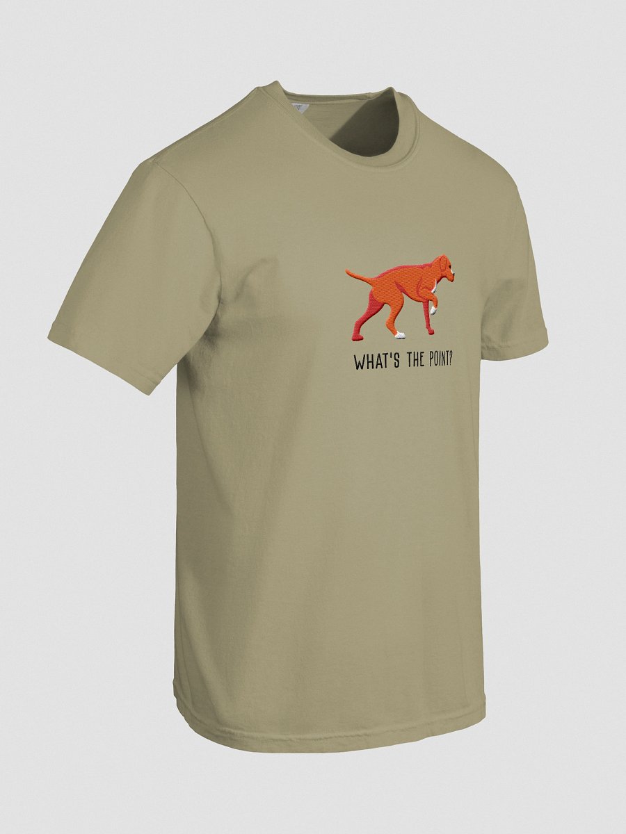 What's the Point? T-Shirt(Embroidered) of a Portuguese Pointer(Red) product image (18)