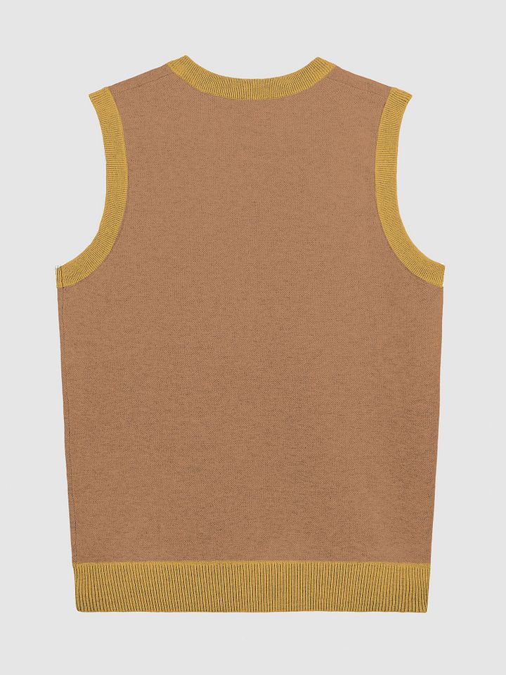 PLEASE DON'T MAKE ME TALK (duotone orange) knitwear vest product image (7)