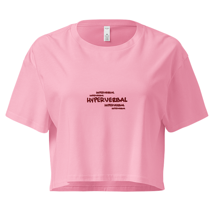 HYPERVERBAL bubble (maroon) croped cotton tee product image (1)