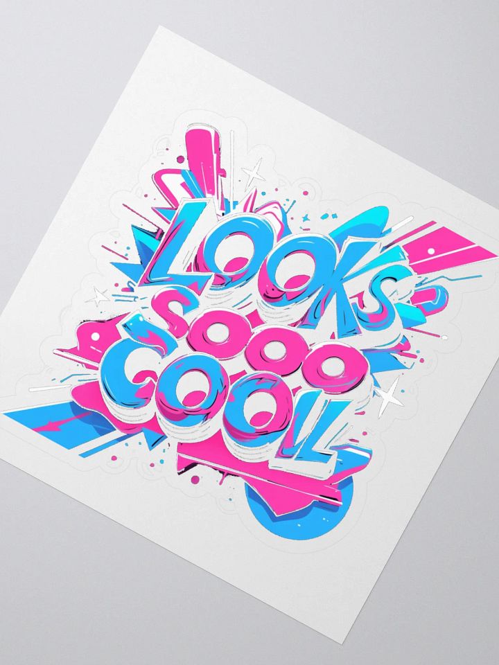 Dynamic Graffiti Text Kiss Cut Stickers product image (2)
