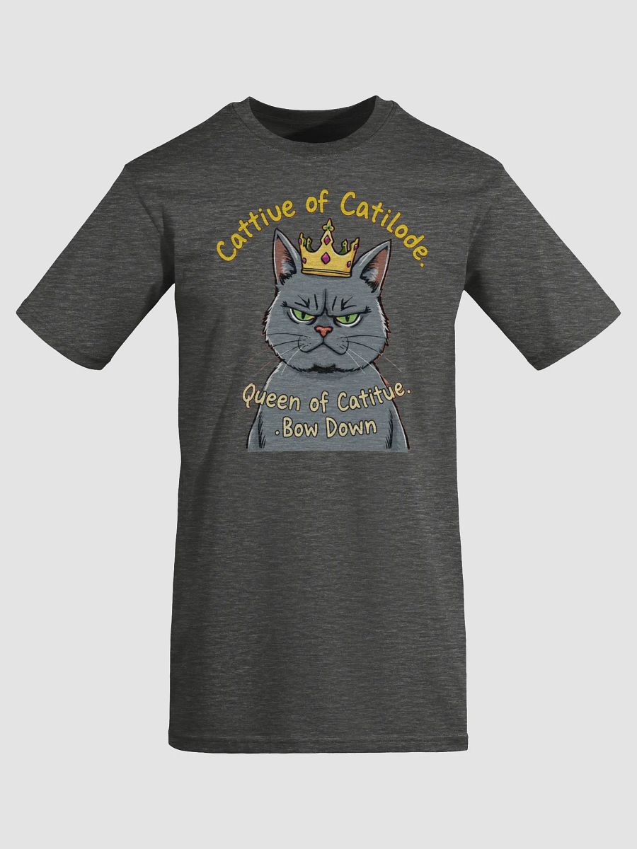 Cattitude Queen: Bow Down to Feline Royalty Men's Tee product image (7)