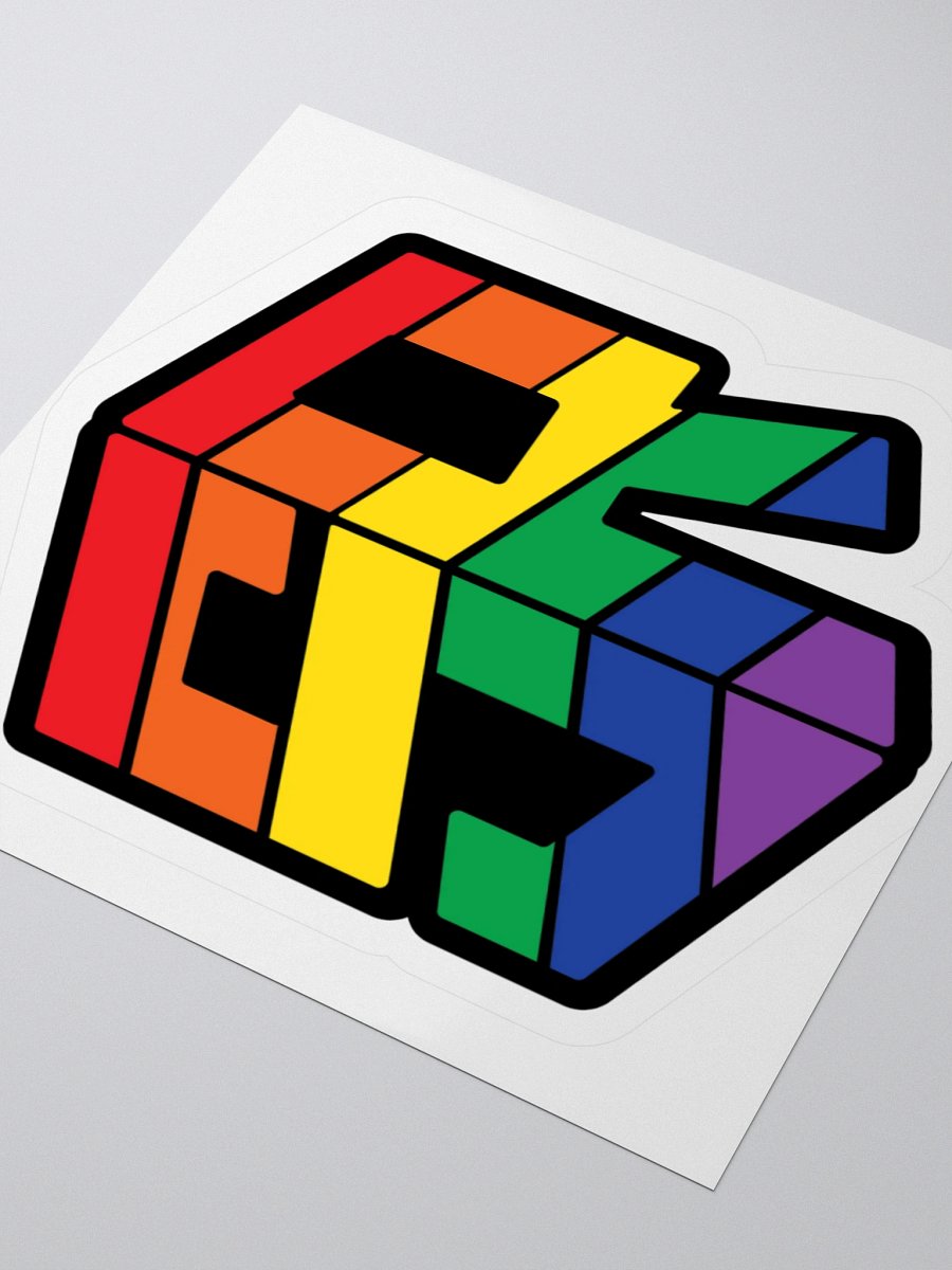 Pride Flag Logo Sticker product image (8)