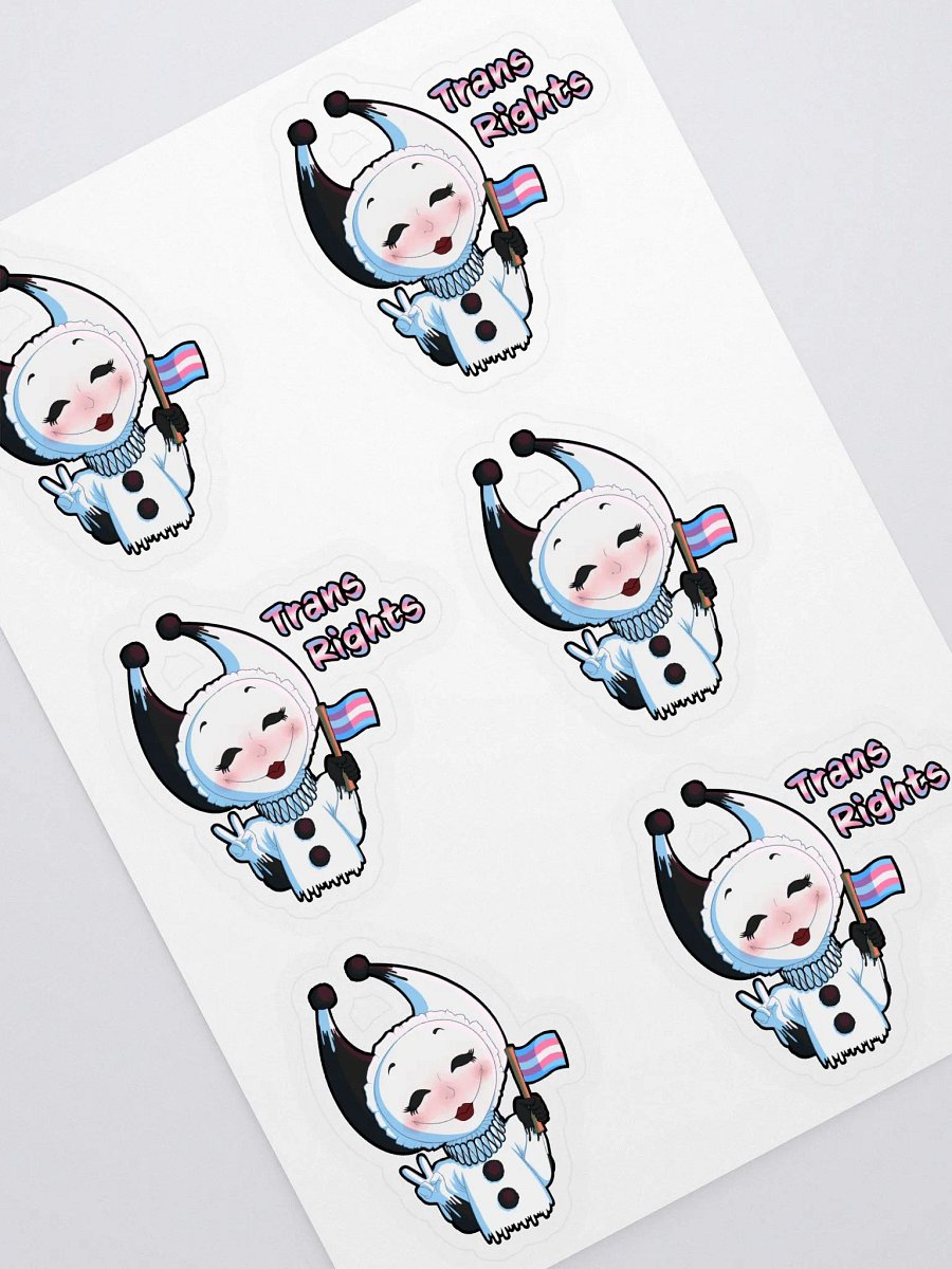 Pierrot Trans Rights Sticker Sheet product image (2)