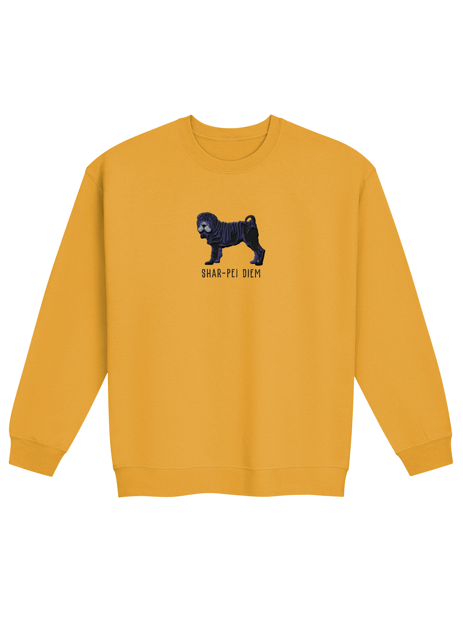 Shar-Pei Diem(2) Sweatshirt (Embroidered) of a Chinese Shar-Pei(Black) product image (13)