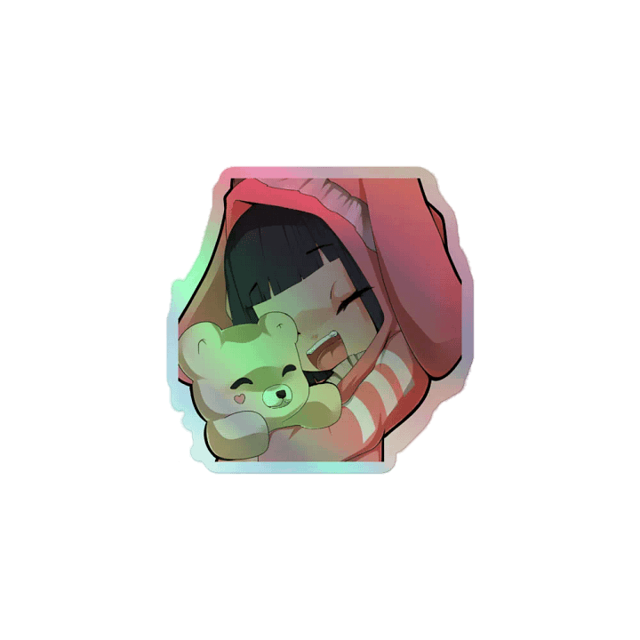 Bunny Feng Teddy Sticker (Holographic) product image (1)
