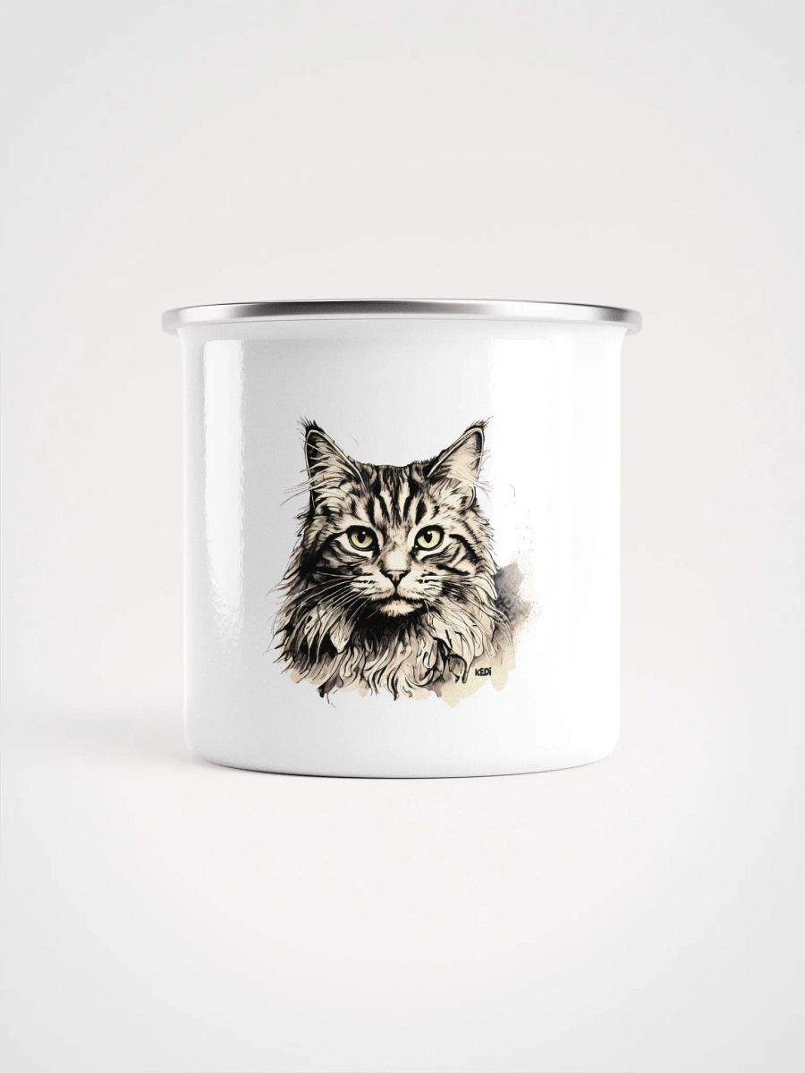 Feline Art Enamel Mug product image (1)