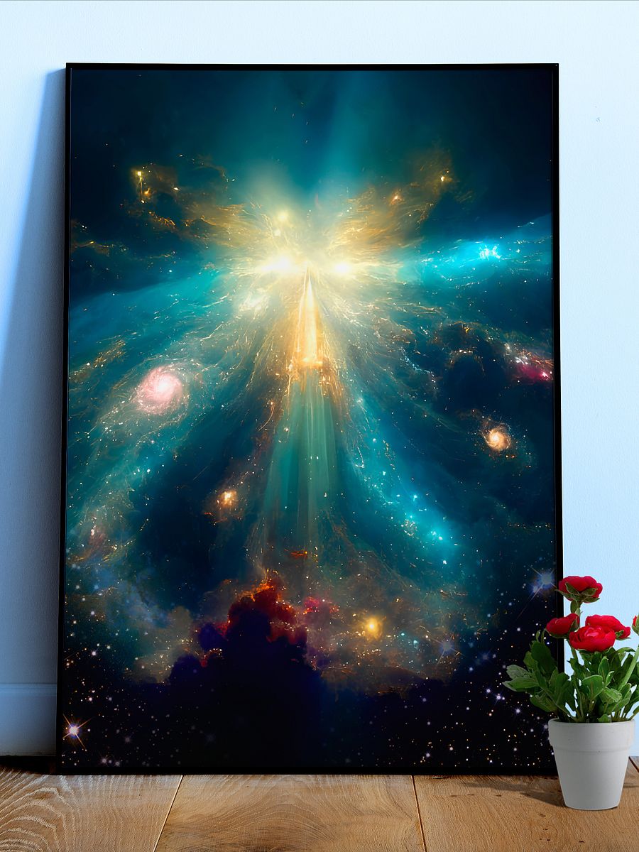 Heaven's Gate #1.1 — vibrant space poster, ethereal yoga print, abstract art, spiritual wall decor, aura poster, astrology poster, astronomy poster product image (1)