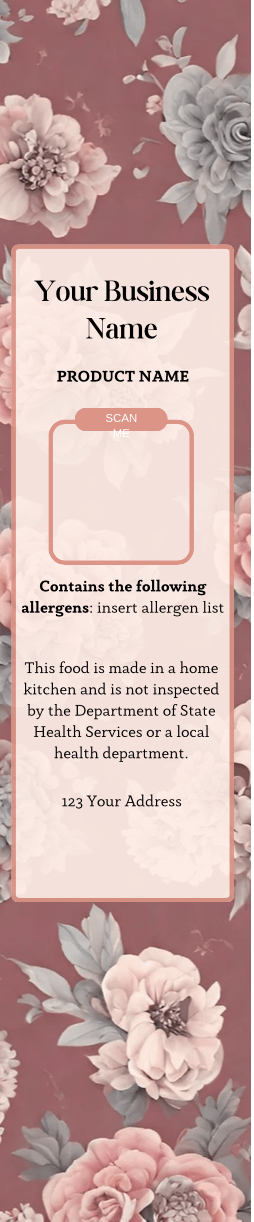 Vintage Rose Garden Mini Cake Label Templates product image (3)