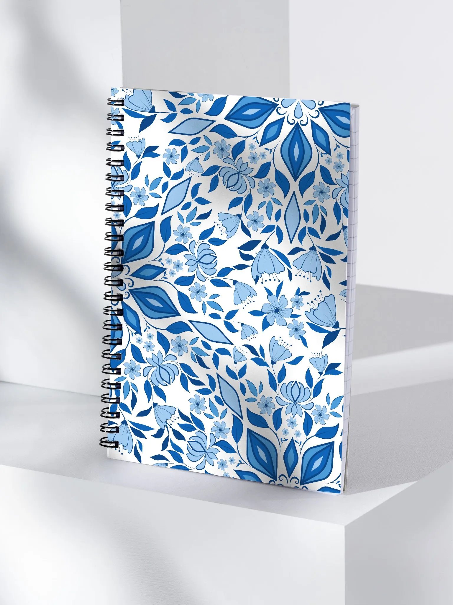 Blue Flower Kaleidoscope Notebook product image (4)