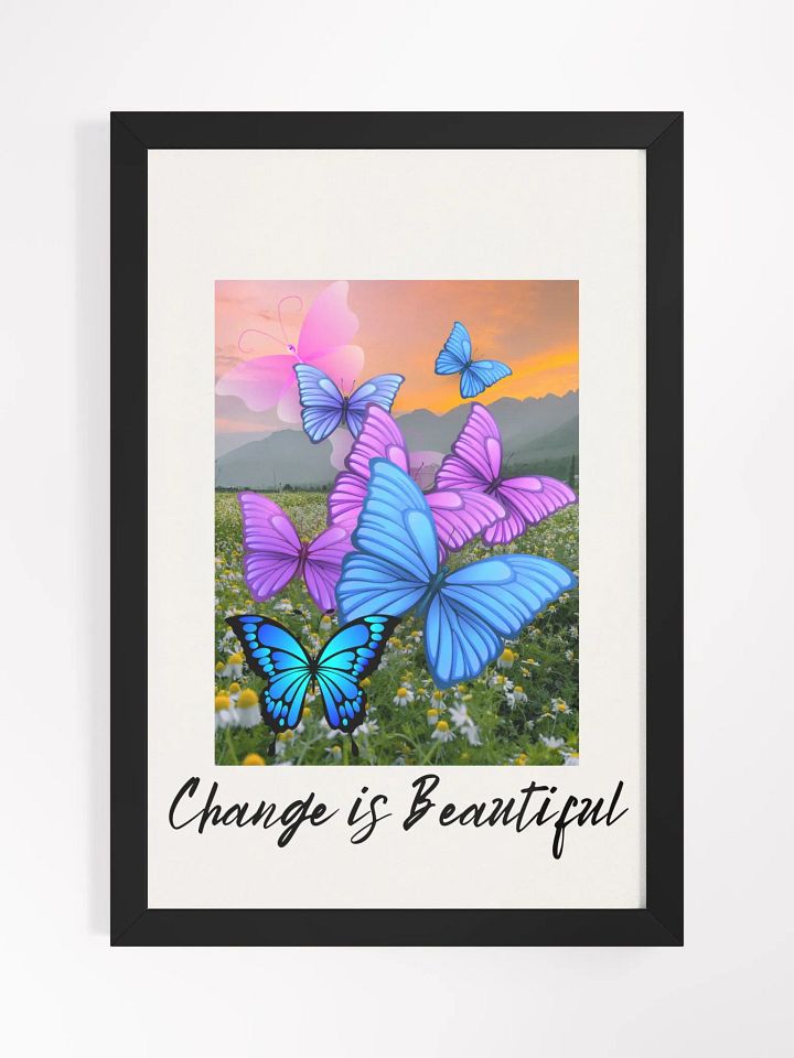 Change is beautiful butterfly art product image (1)