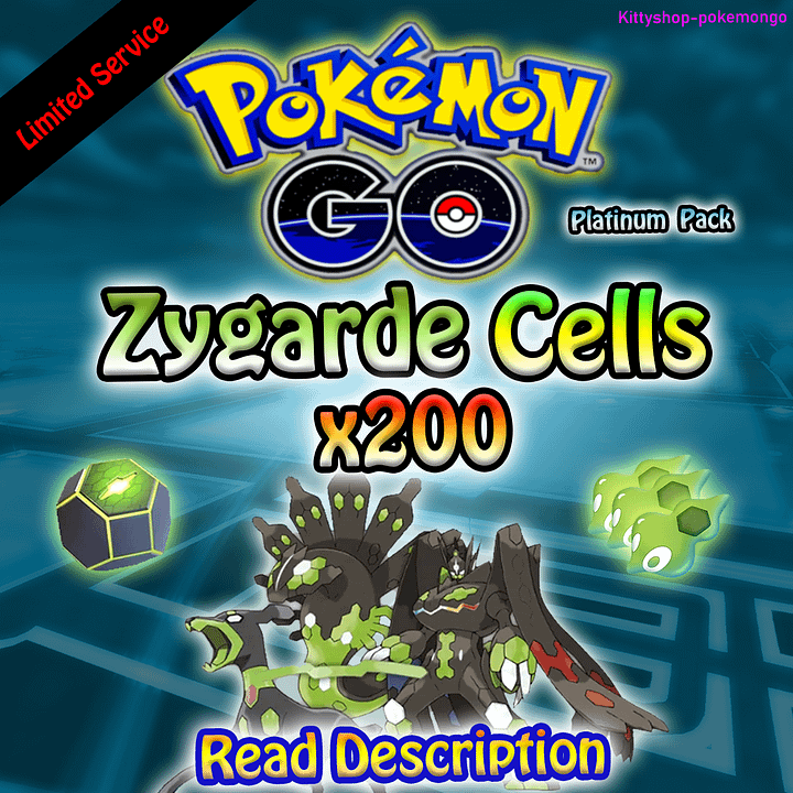 Pokémon Go! - Zygarde Cells x200 (Platinum Pack) 100% Safe - Limited Offer✅ product image (1)