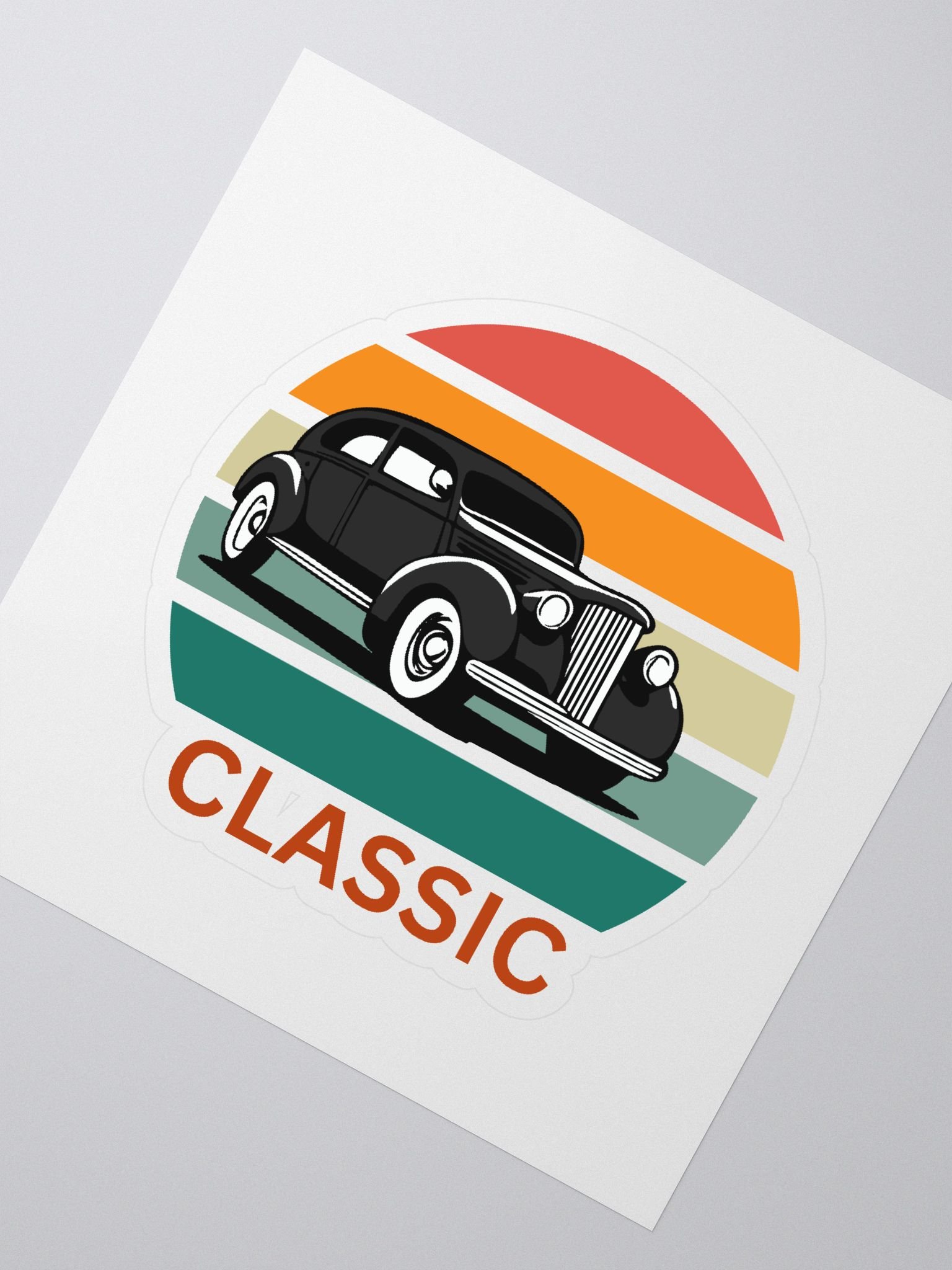 Retro Classic Car Kiss Cut Stickers product image (2)