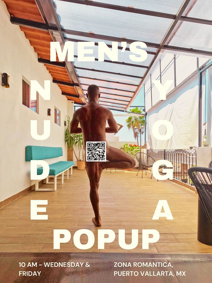 Happy Bottom Power Top | Puerto Vallarta Men's Naked Group Yoga product image (1)