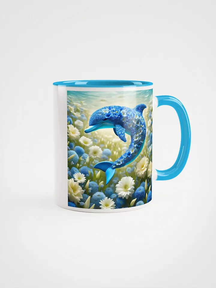 Floral Fantasy Dolphins Ceramic Mug product image (2)
