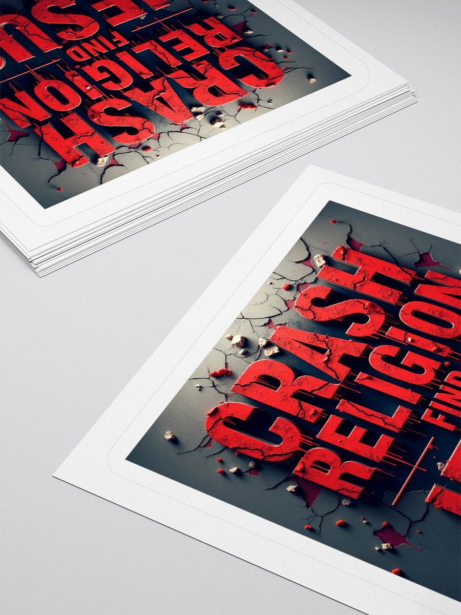 Crash Religion. Find Jesus. | Gritty Faith Sticker product image (12)