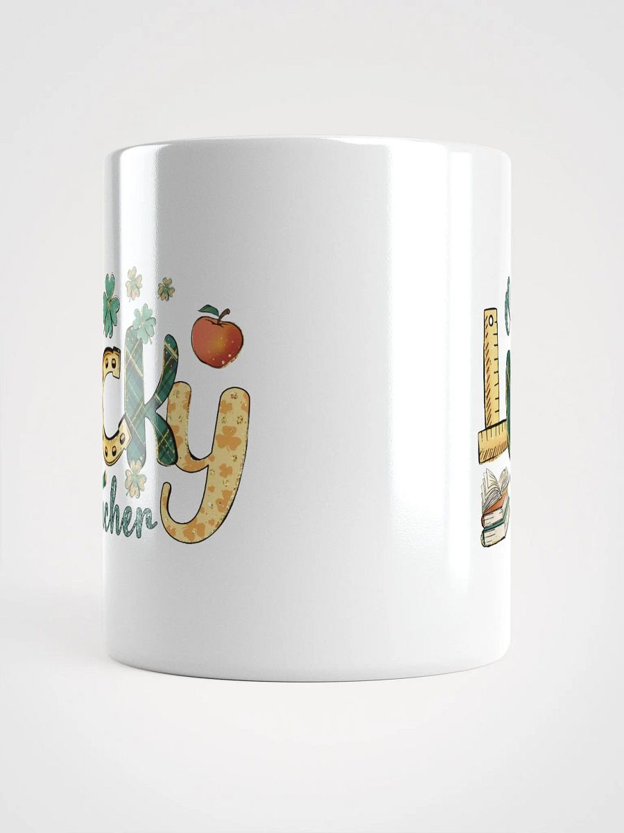 Lucky Teacher White Glossy Mug product image (6)
