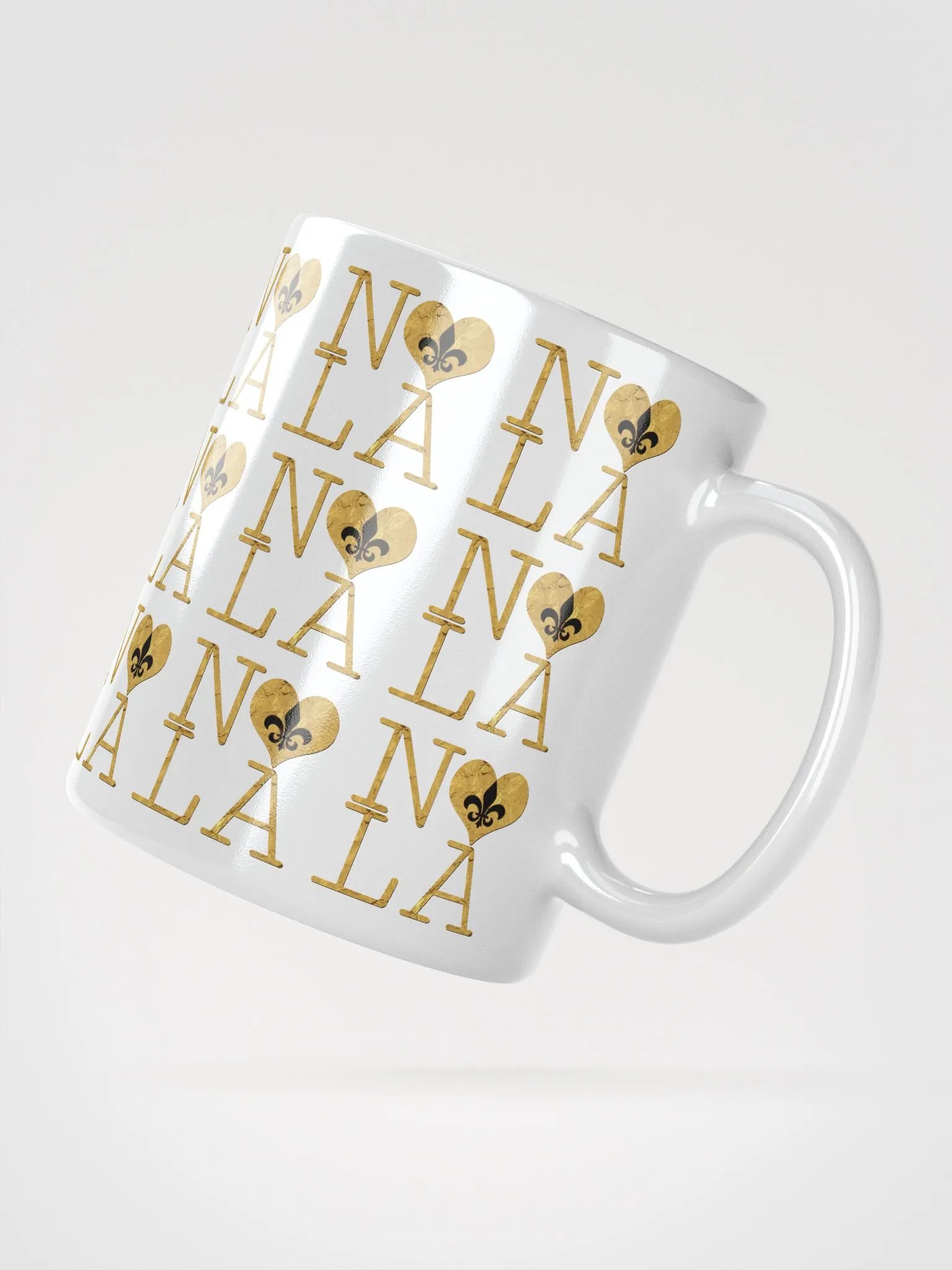 I LOVE NOLA **LEGACY MUG** (FULL GOLD WRAP + FULL INFINITY) product image (5)
