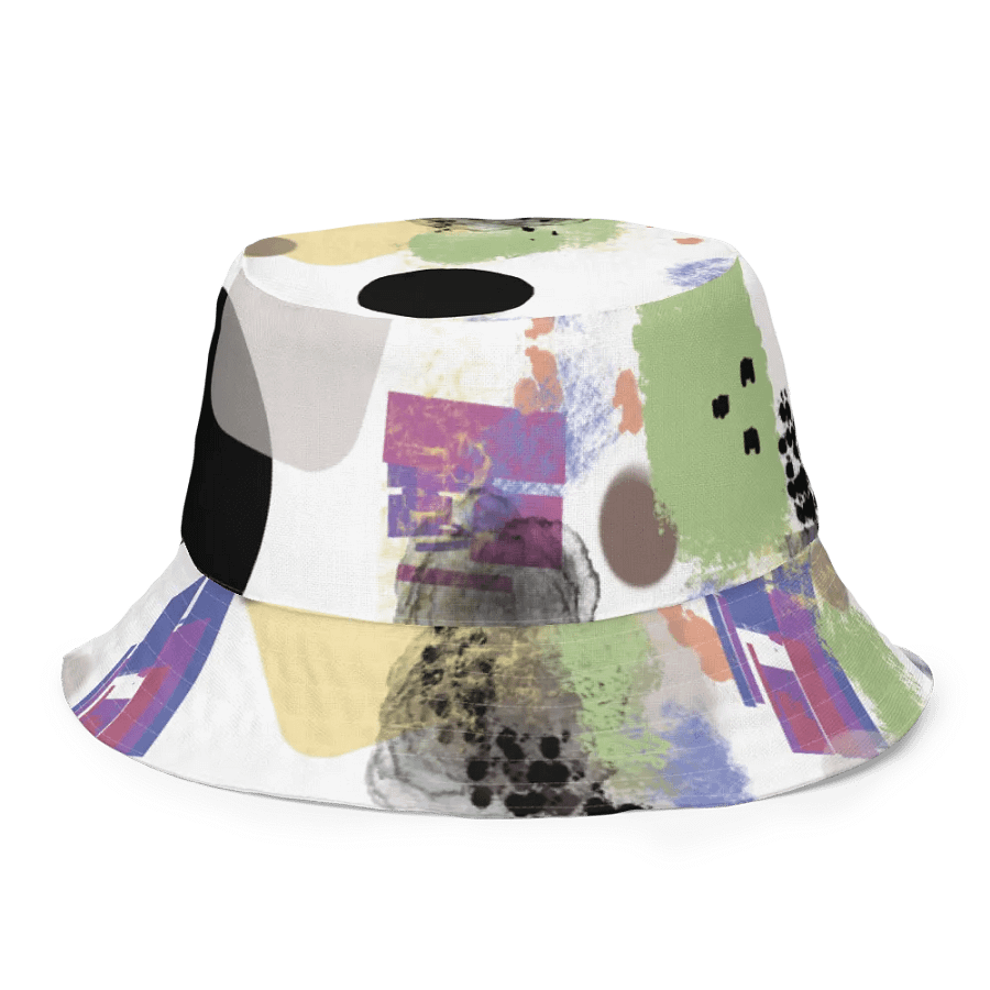 AbstractWear #1 Reversible Bucket Hat/White product image (1)