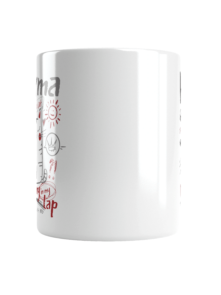 Karma is a Cat | White Glossy Mug product image (6)