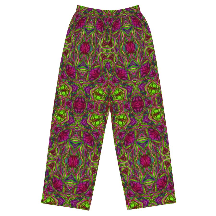 Green and Pink Kaleidoscope Wideleg Pants product image (2)